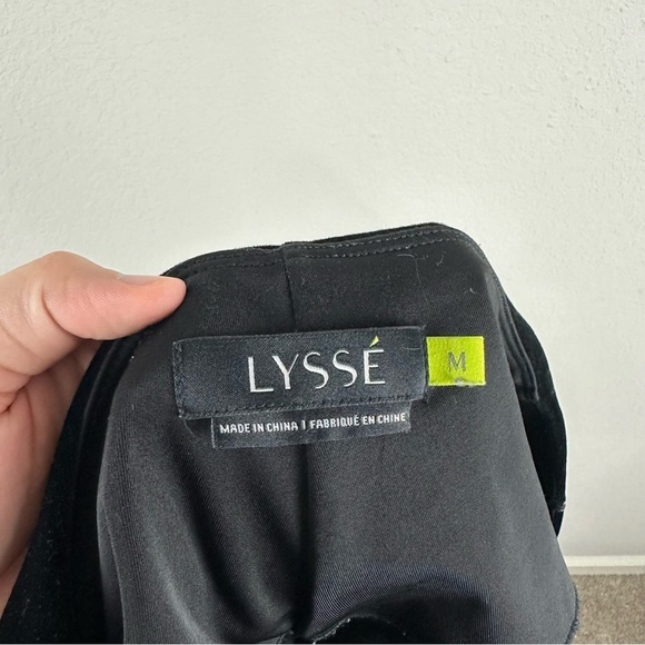 Lysse Black Ella Medium Control Velvet Leggings Size Medium - Picture 3 of 6